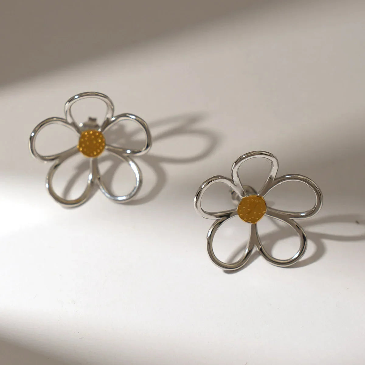 Sunbound Sterling Silver Petal Earrings