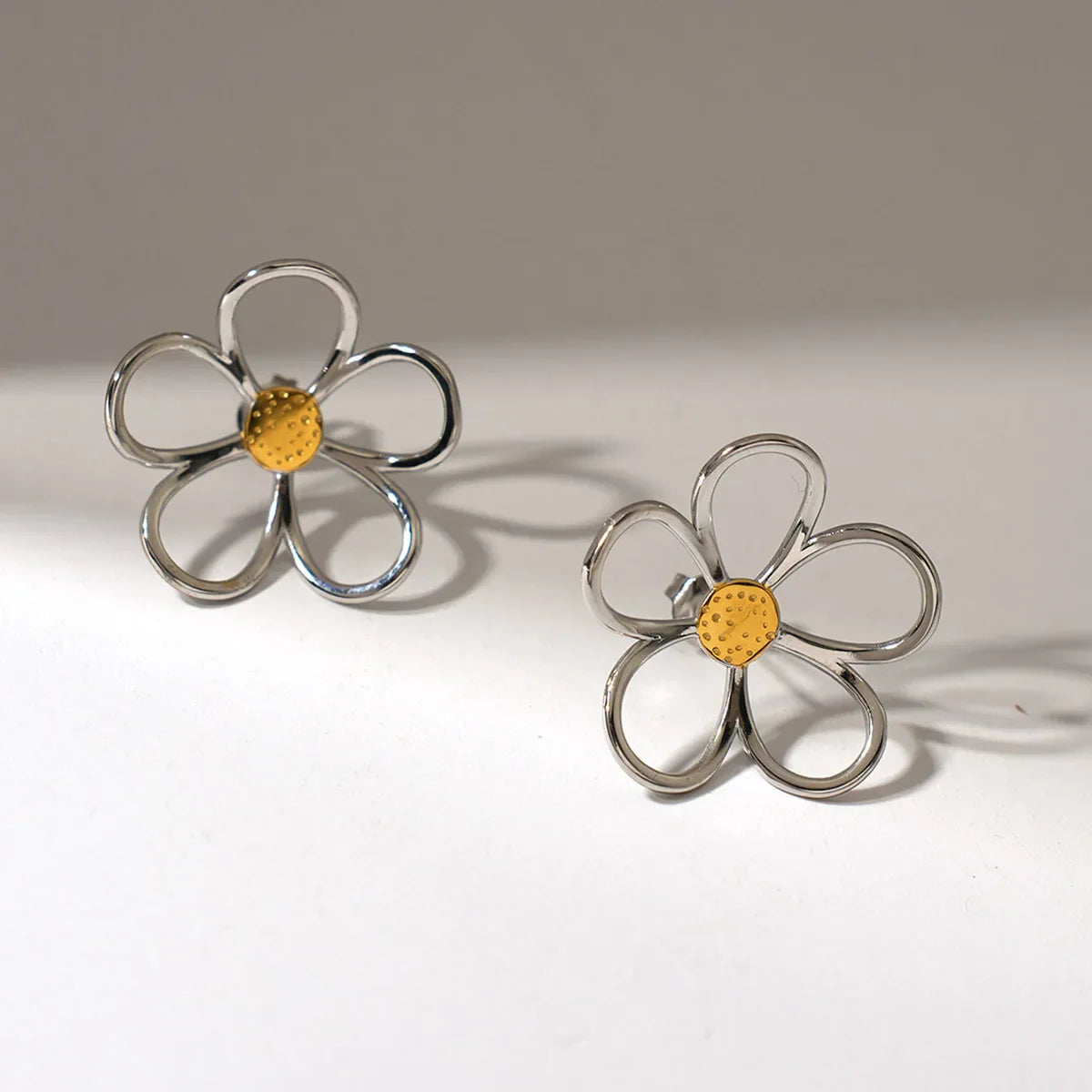 Sunbound Sterling Silver Petal Earrings