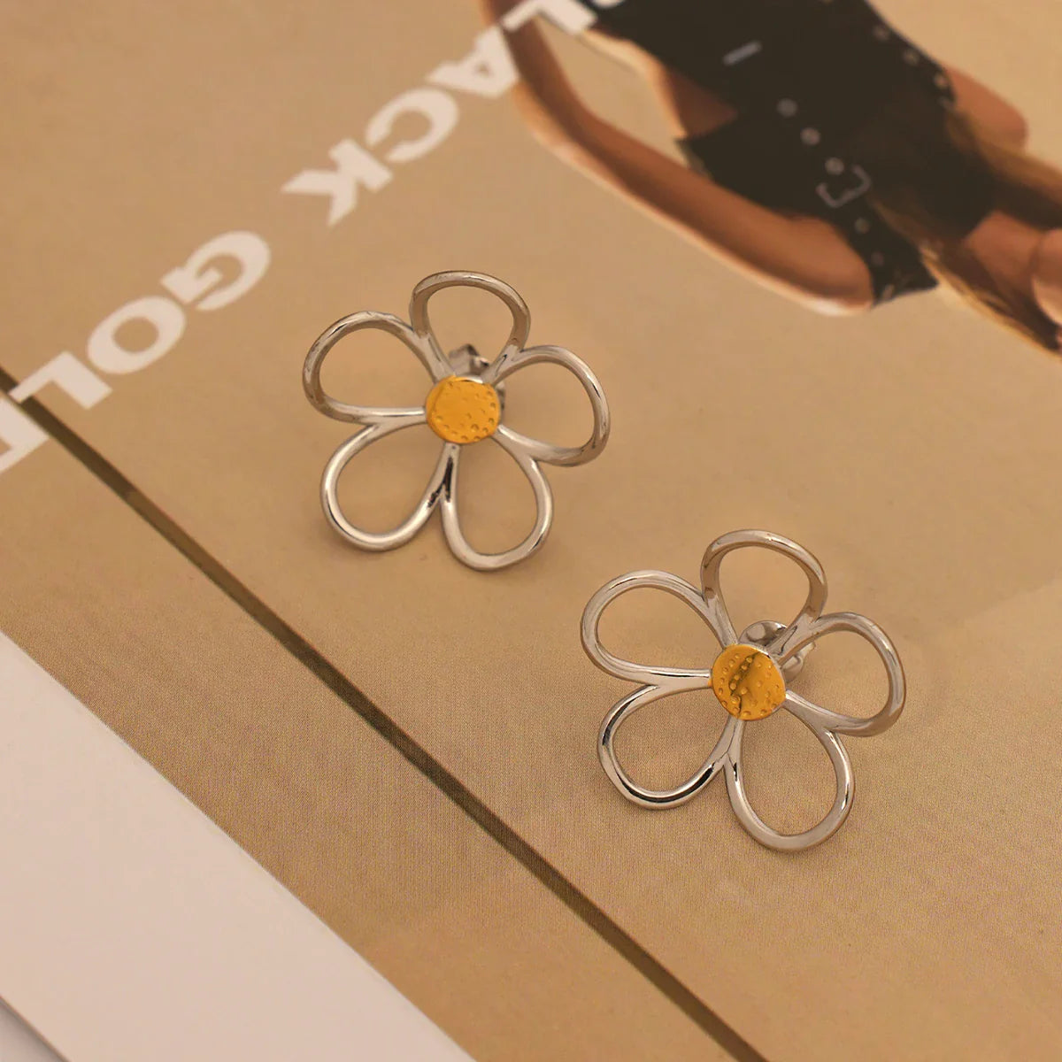 Sunbound Sterling Silver Petal Earrings