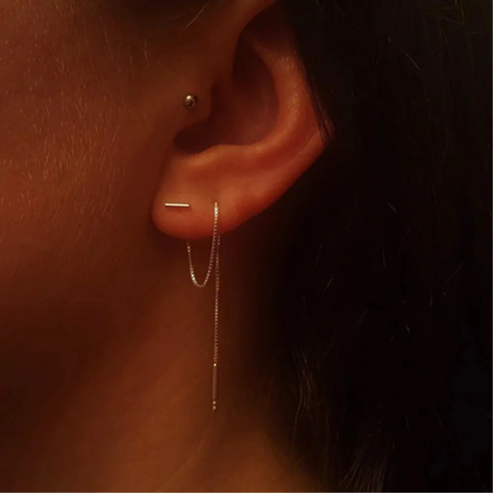 Ena Sol Chain Earrings