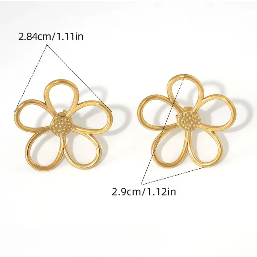 Sunbound Sterling Silver Petal Earrings