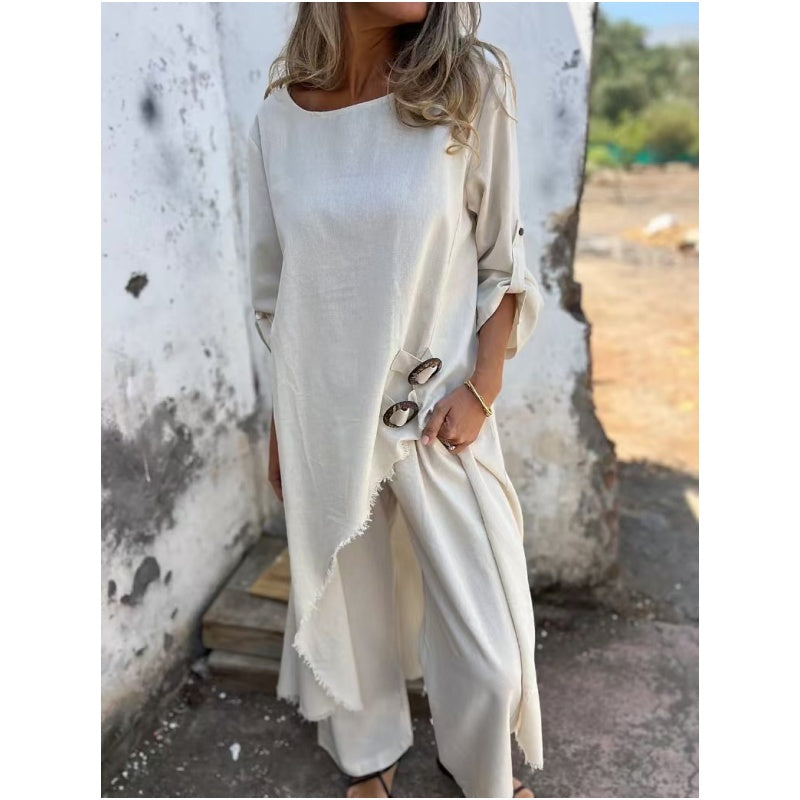New Cotton-Linen Dress + Pants - Comfortable Two-Piece Set — Anniversary Edit