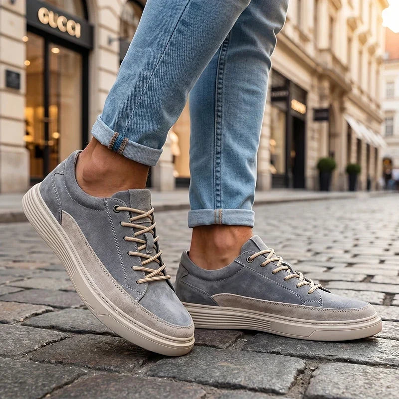 Enzo | Cushioned Suede Casual Sneakers
