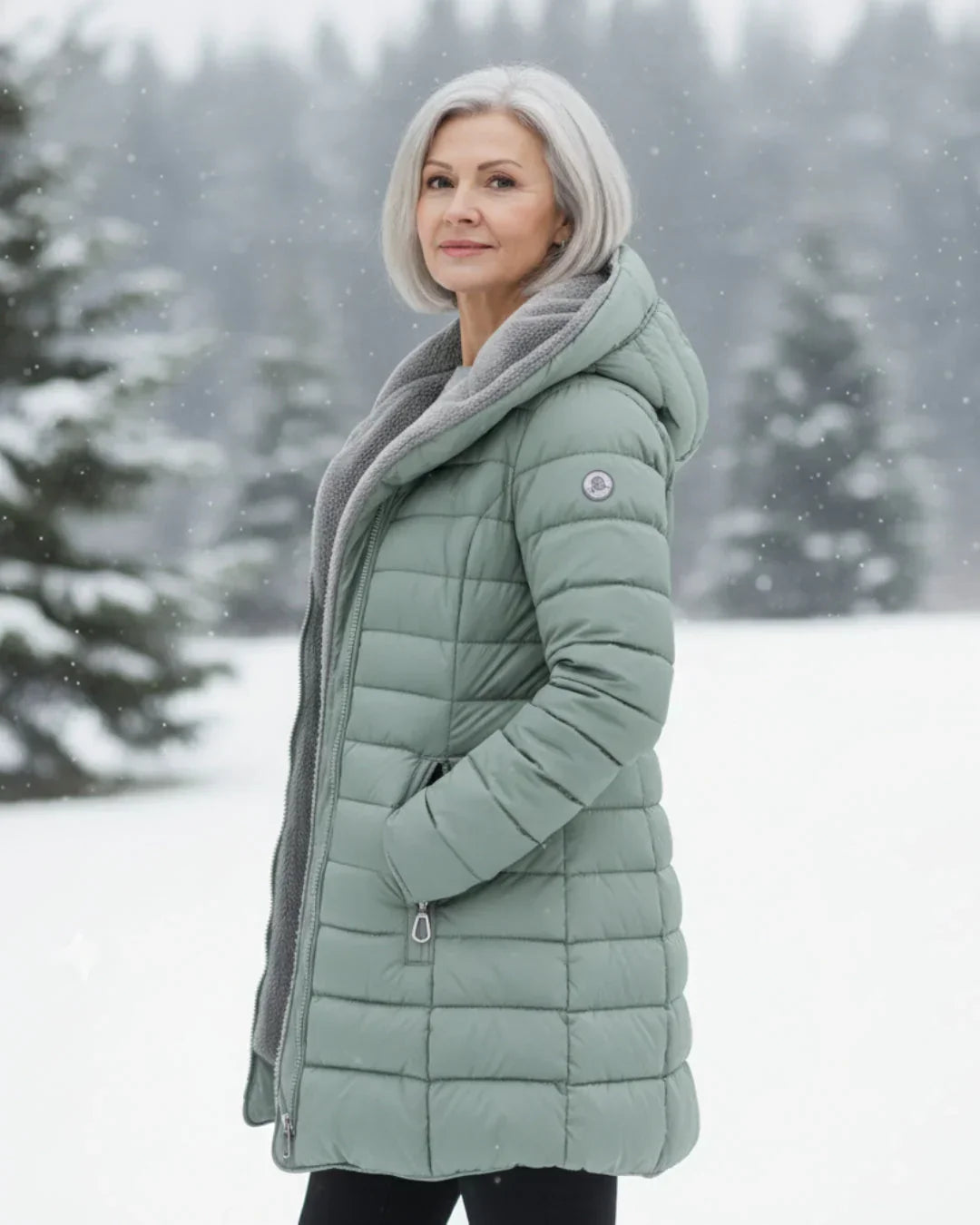 Olivia™ | Quilted A-Line Winter Coat