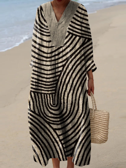 Celeste | Mediterranean Print Dress