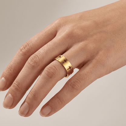 The Devotion Ring — Cross Cutout Design