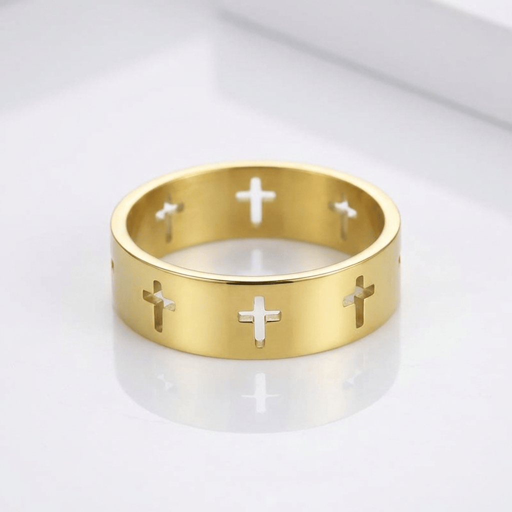 The Devotion Ring — Cross Cutout Design