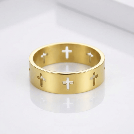 The Devotion Ring — Cross Cutout Design