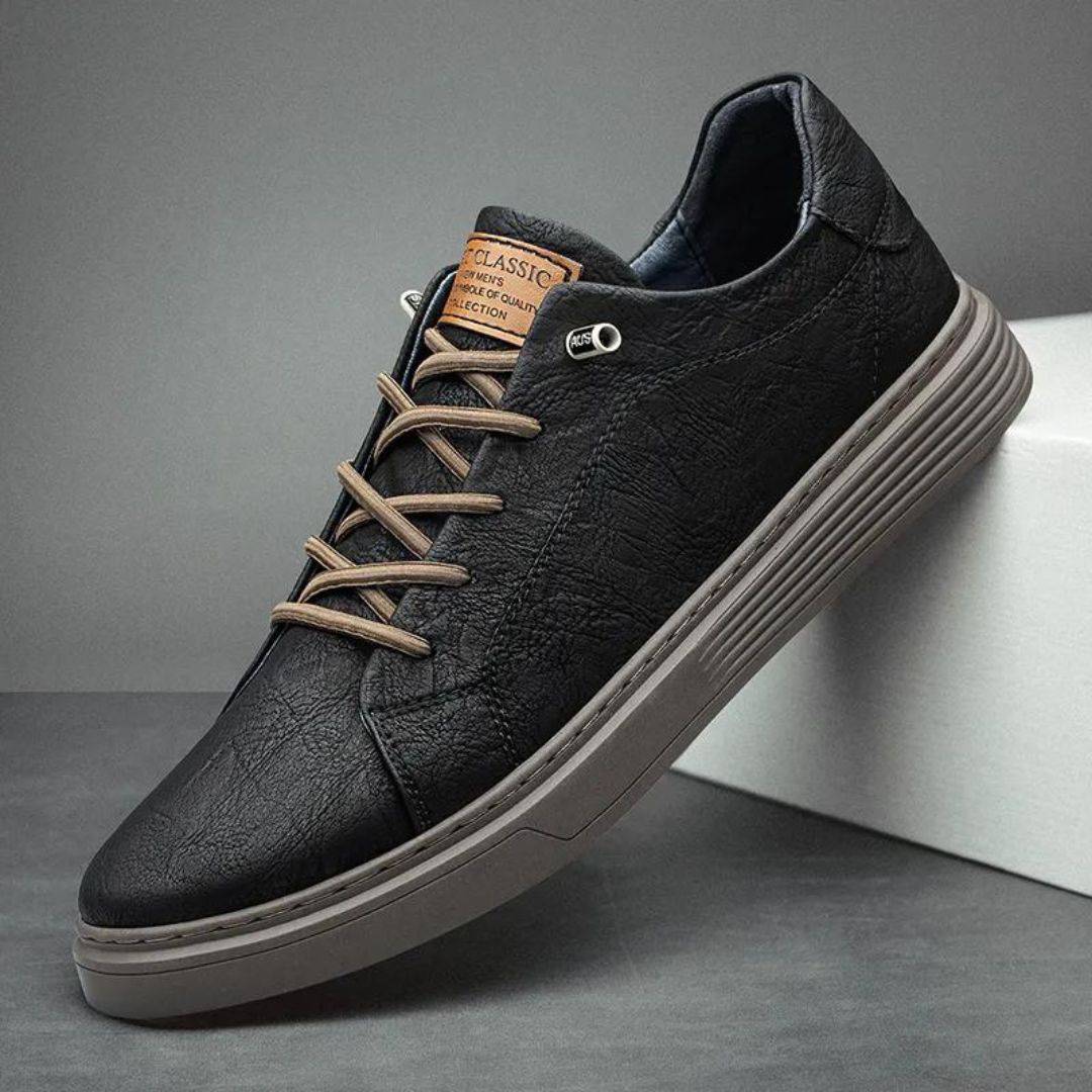 Dario |Minimalist Executive Leather Low-Tops