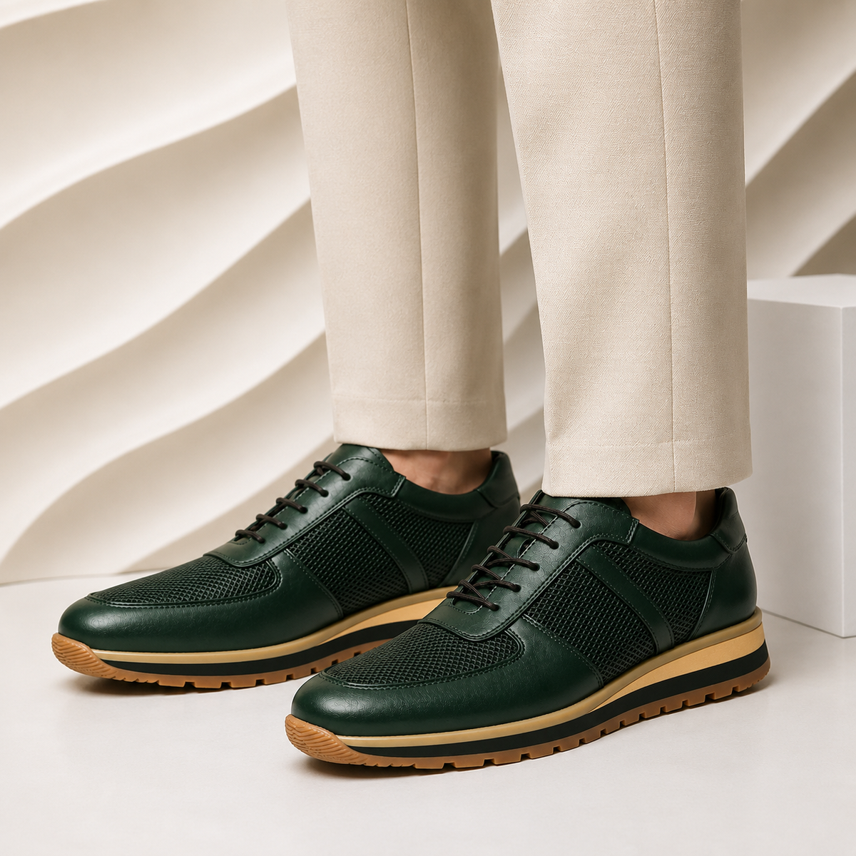 Milano | Men's Full-Grain Leather Low-Tops