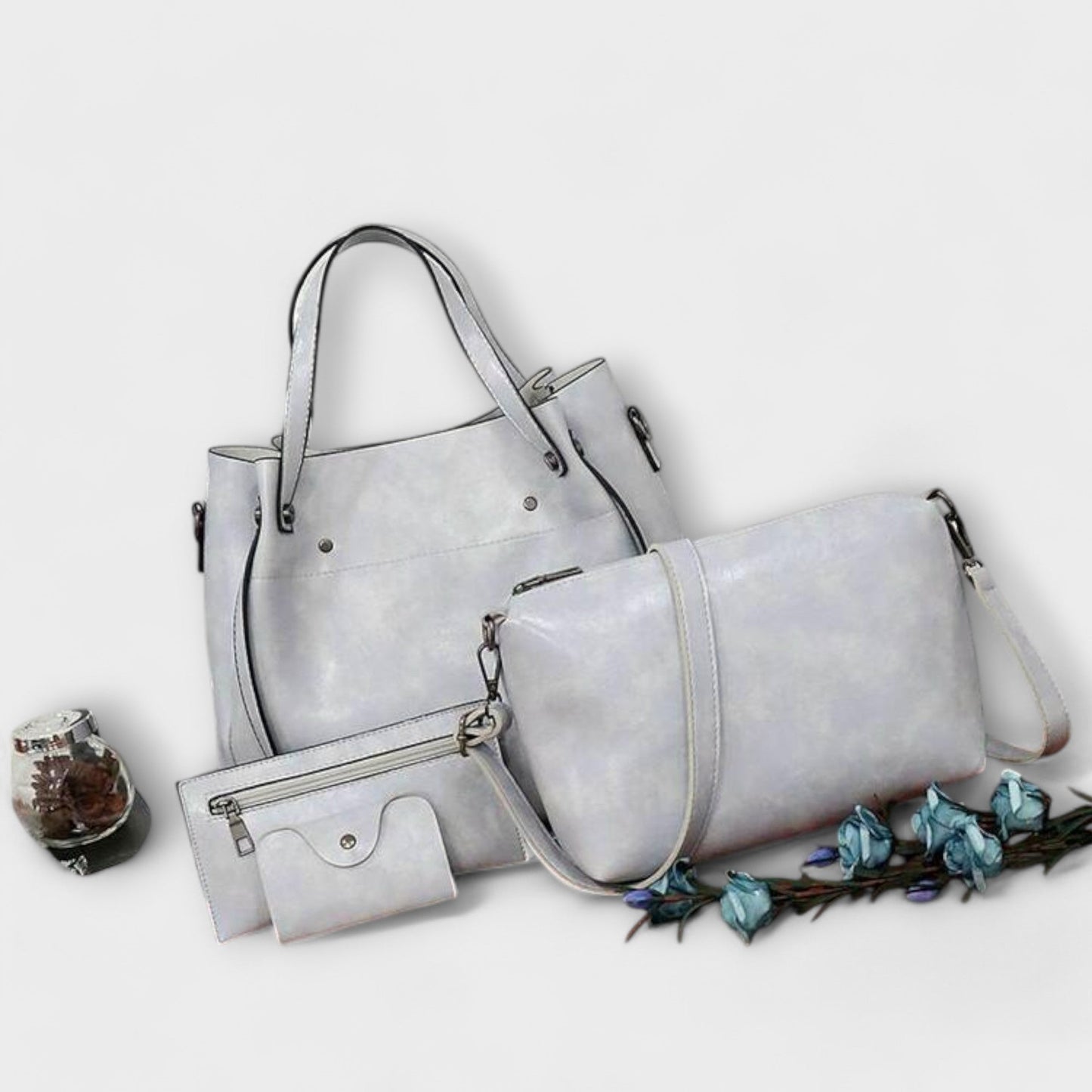 Evadne™ | 4-Piece Vintage Bag Set