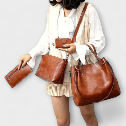 Evadne™ | 4-Piece Vintage Bag Set