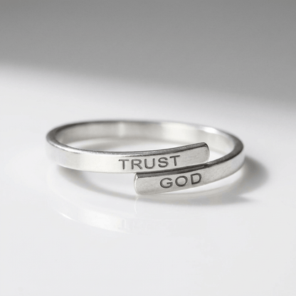 The Trust Ring — "Trust God" Engraving (Adjustable)