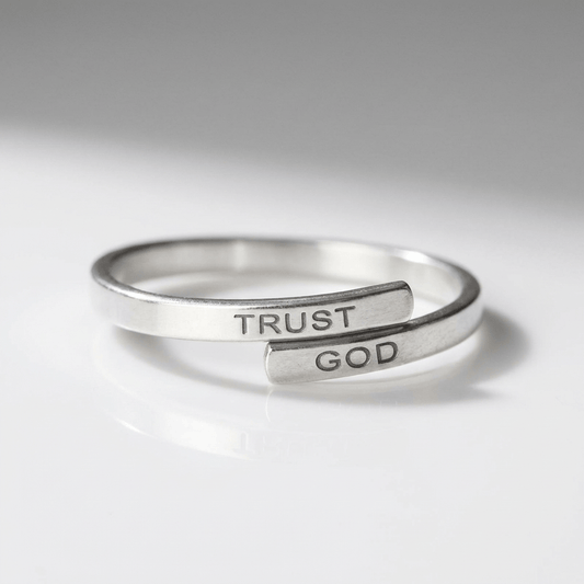 The Trust Ring — "Trust God" Engraving (Adjustable)