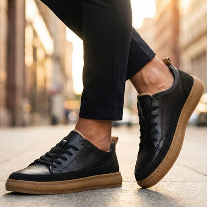 Ercole | Artisan Hand-Sewn Leather Low-Tops
