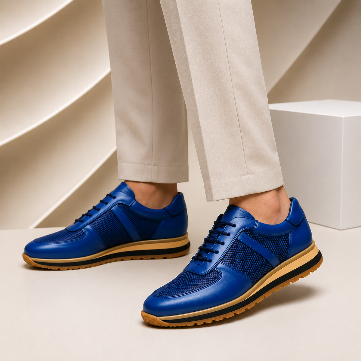 Milano | Men's Full-Grain Leather Low-Tops