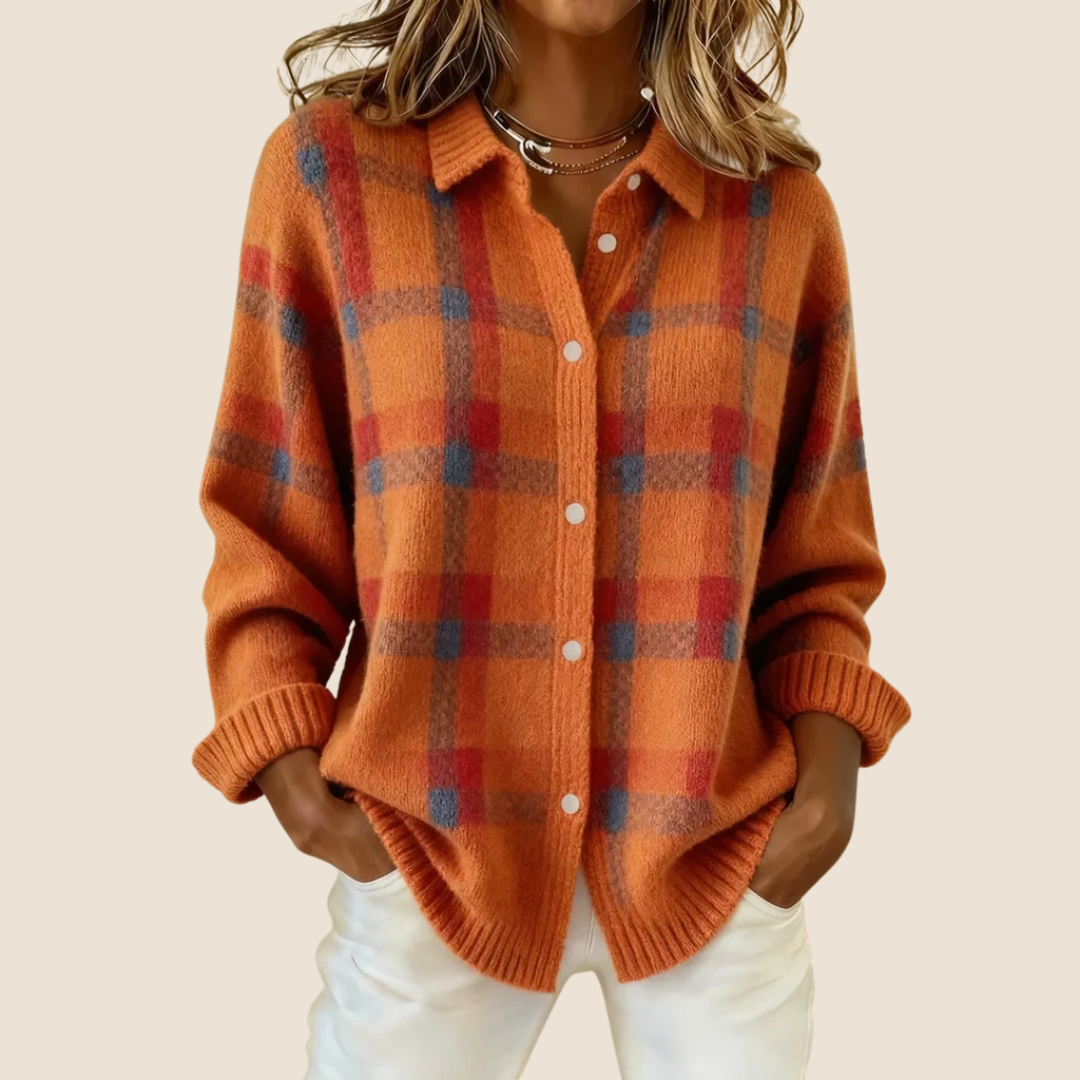 Vivienne™ | Retro Check Sweater