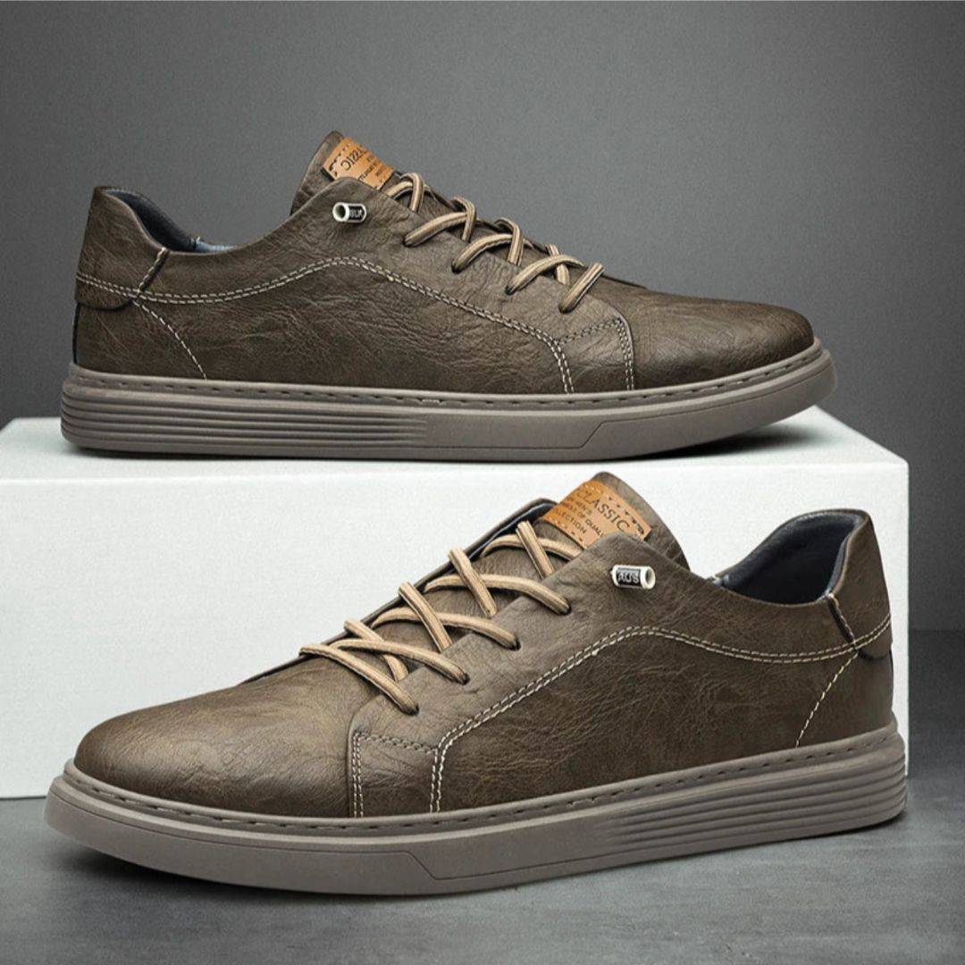 Dario |Minimalist Executive Leather Low-Tops