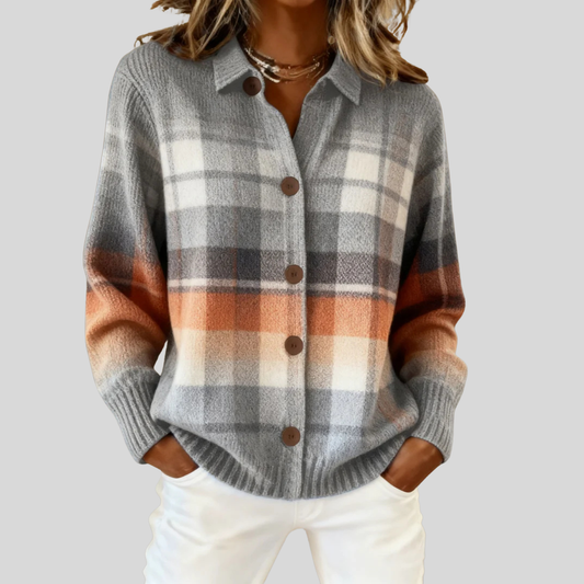 Veronica™ | Retro Plaid Cardigan