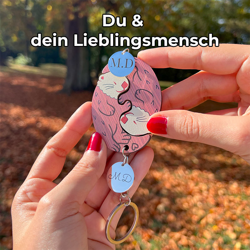 Loving Otters Keychain Set (2 Pieces)