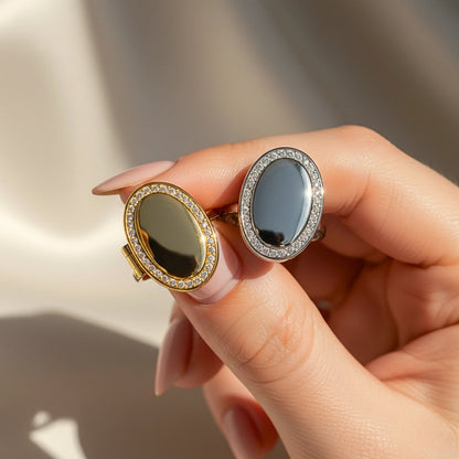 Oval Locket Ring