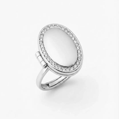 Oval Locket Ring
