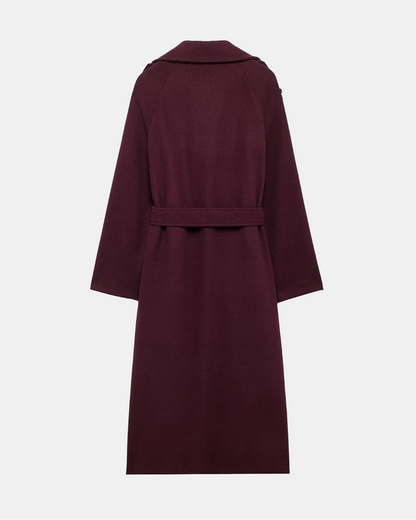 The Nora Burgundy Trench Coat