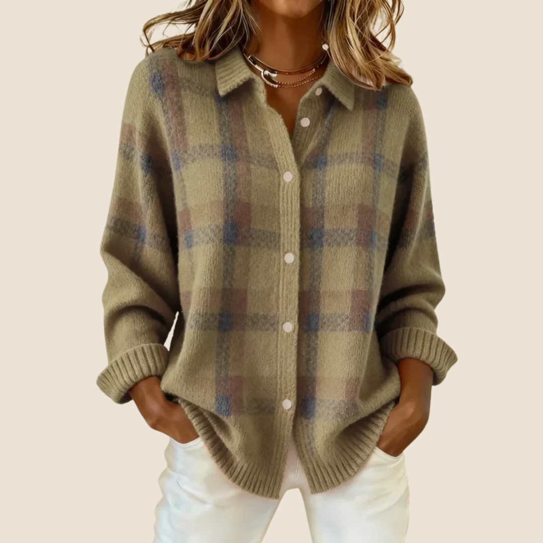 Vivienne™ | Retro Check Sweater