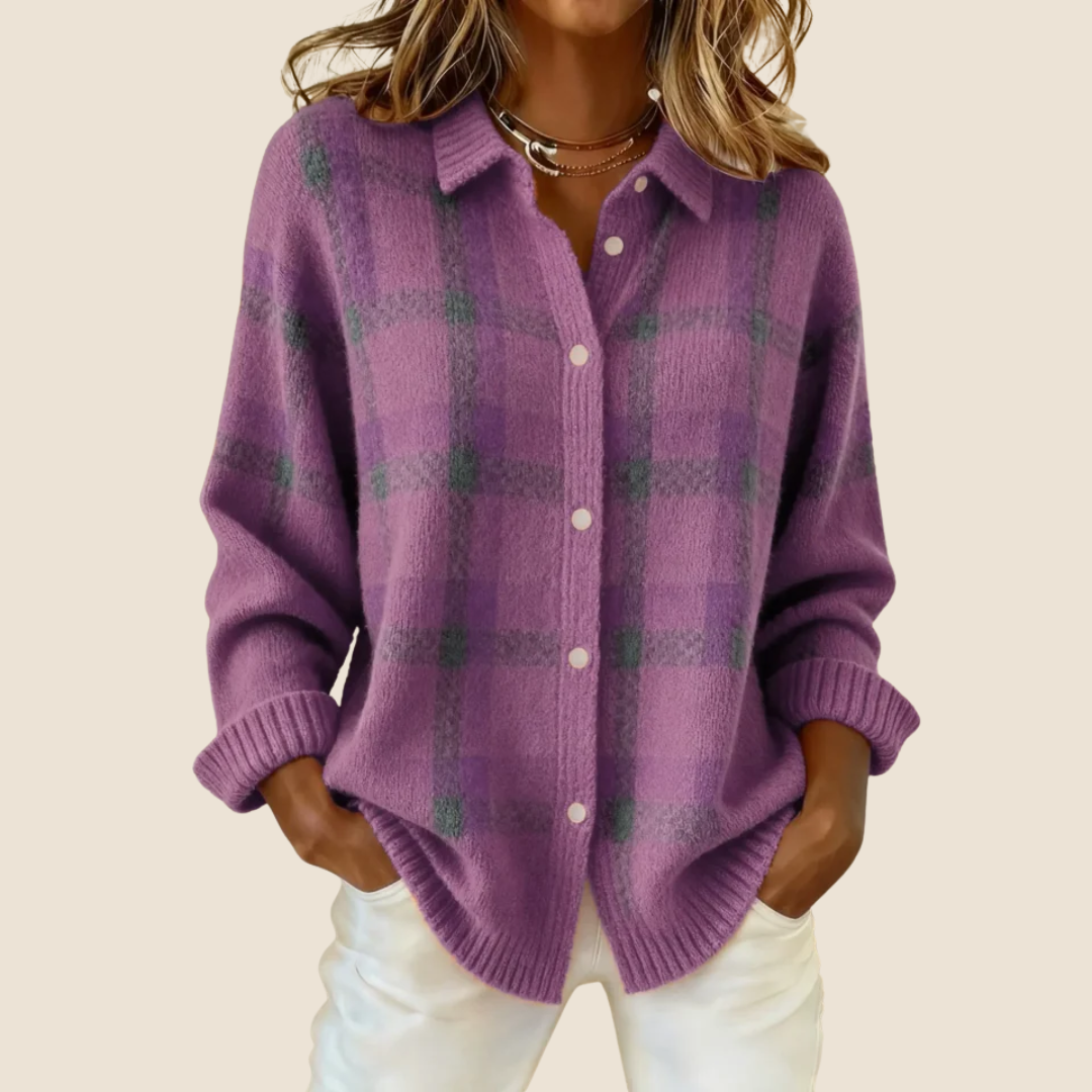Vivienne™ | Retro Check Sweater