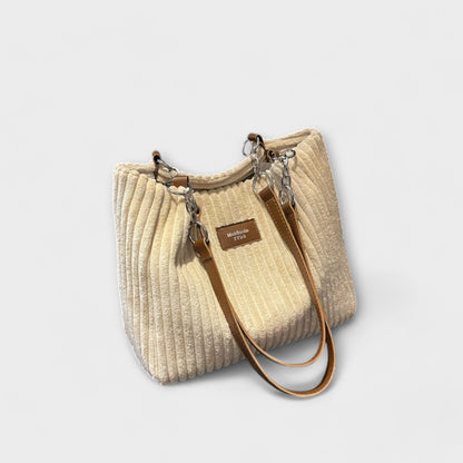 Freya- Soft Cord Shoulder Bag
