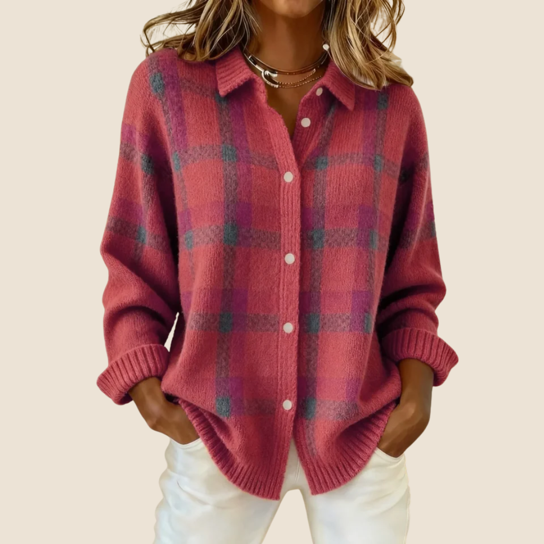 Vivienne™ | Retro Check Sweater