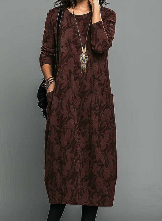 Dina | Knit Midi Dress with Belt