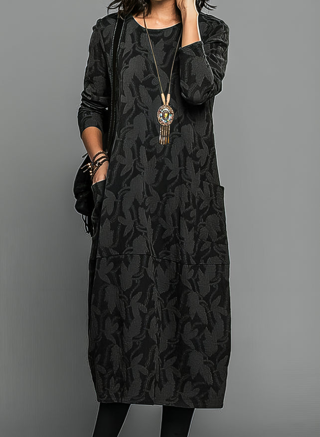 Dina | Knit Midi Dress with Belt