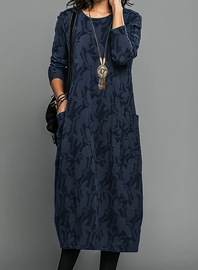 Dina | Knit Midi Dress with Belt