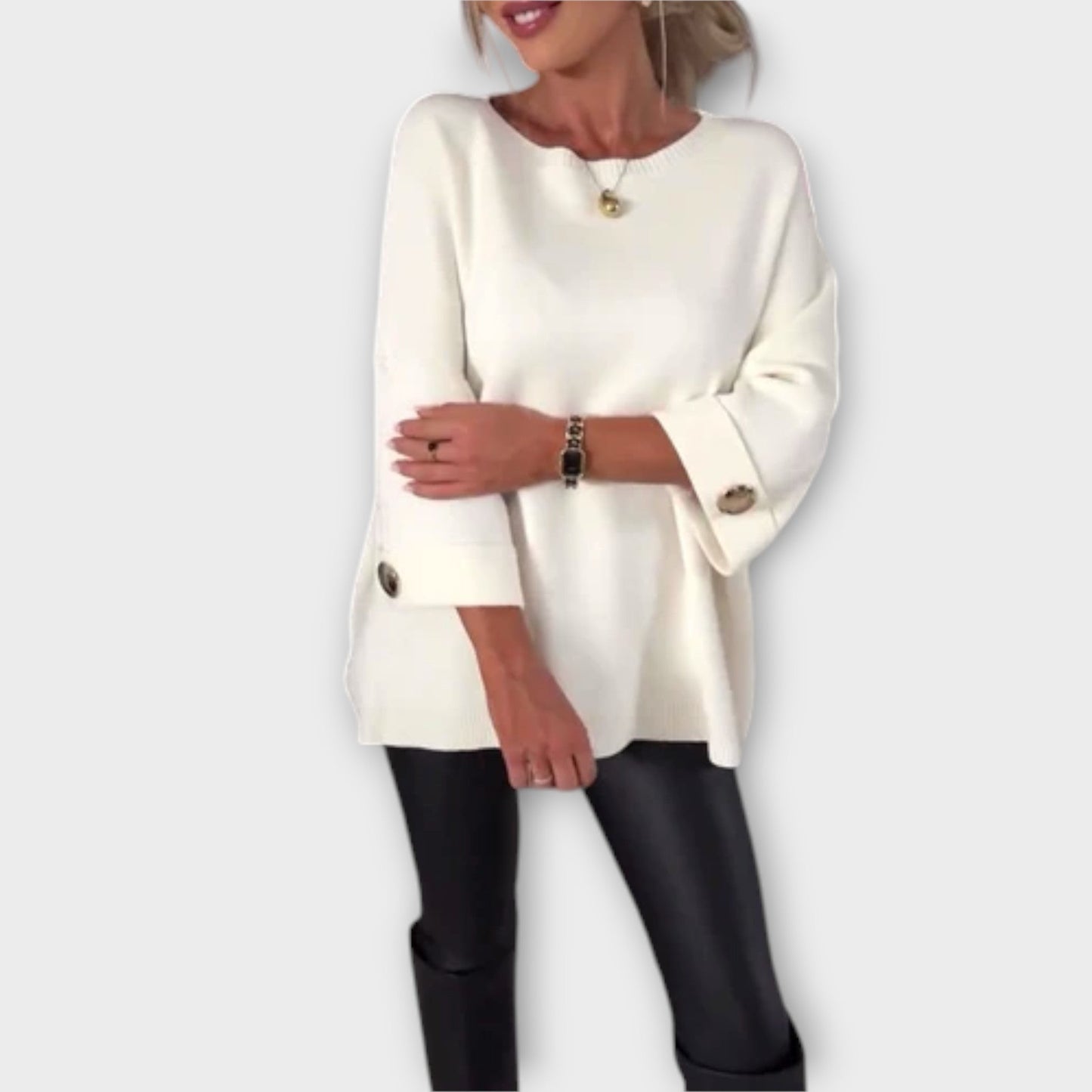 April | Elegant Sweater Blouse