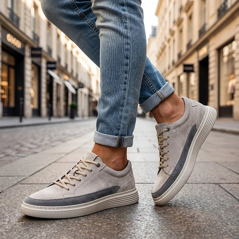 Enzo | Cushioned Suede Casual Sneakers