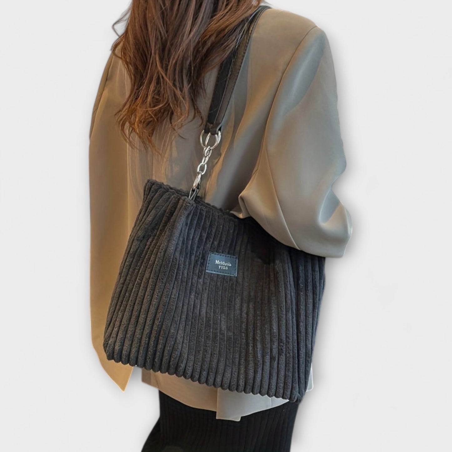 Freya- Soft Cord Shoulder Bag