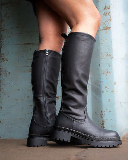 Anetta Black High Boots