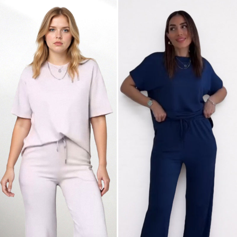 Women's Chic Top & Matching Pants 2-Piece Outfit — Anniversary Edit