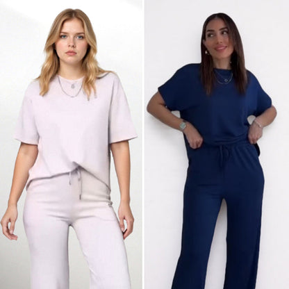 Women's Chic Top & Matching Pants 2-Piece Outfit — Anniversary Edit