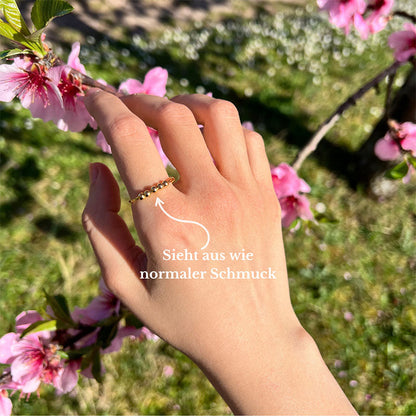 Calm – Ring with Rotating Beads
