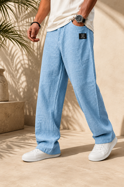 Marco | Lightweight Premium Casual Linen Trousers
