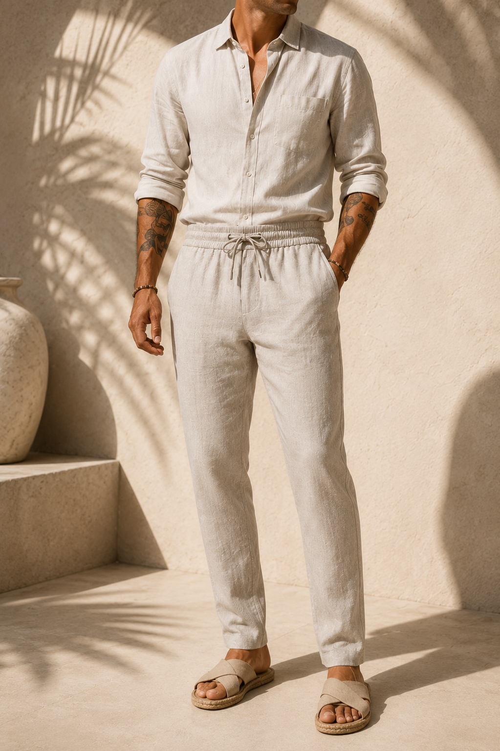 Mateo Beach | Beach Summer Linen Trousers