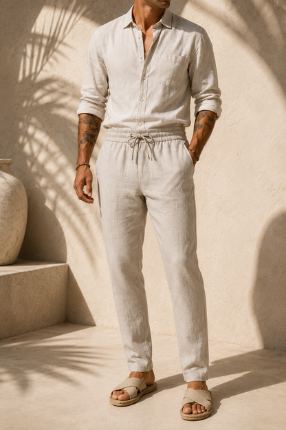 Mateo Beach | Beach Summer Linen Trousers