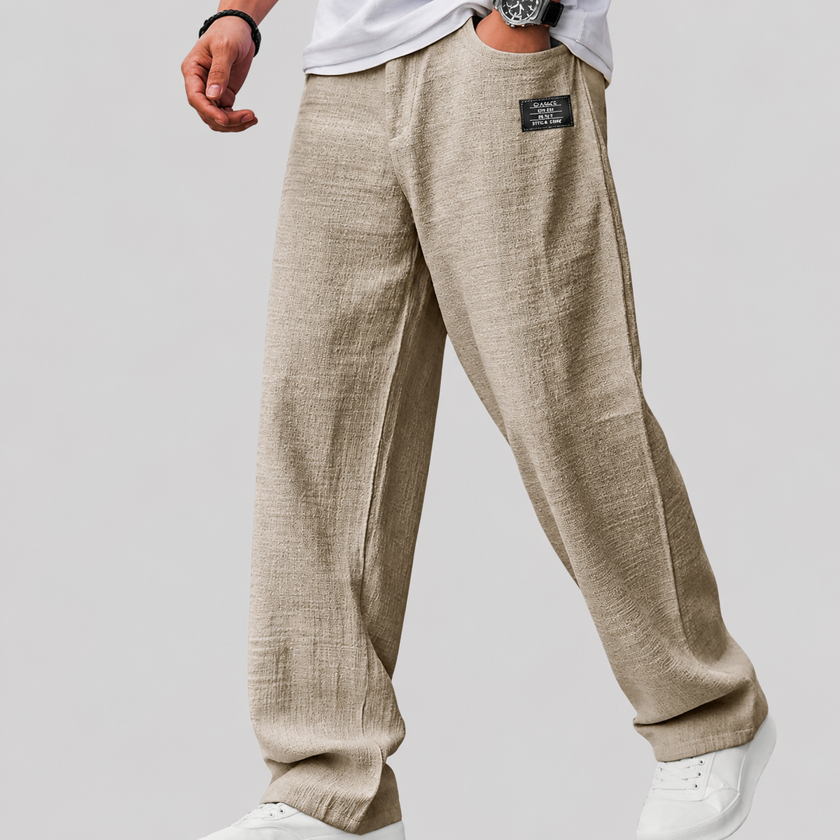 Marco | Lightweight Premium Casual Linen Trousers