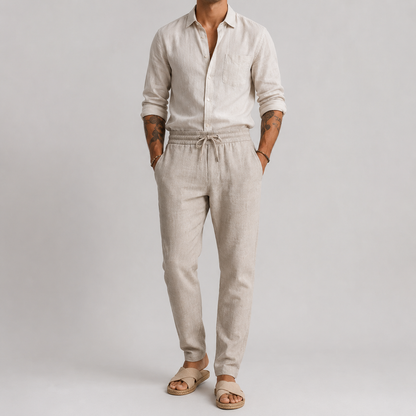 Mateo Beach | Beach Summer Linen Trousers