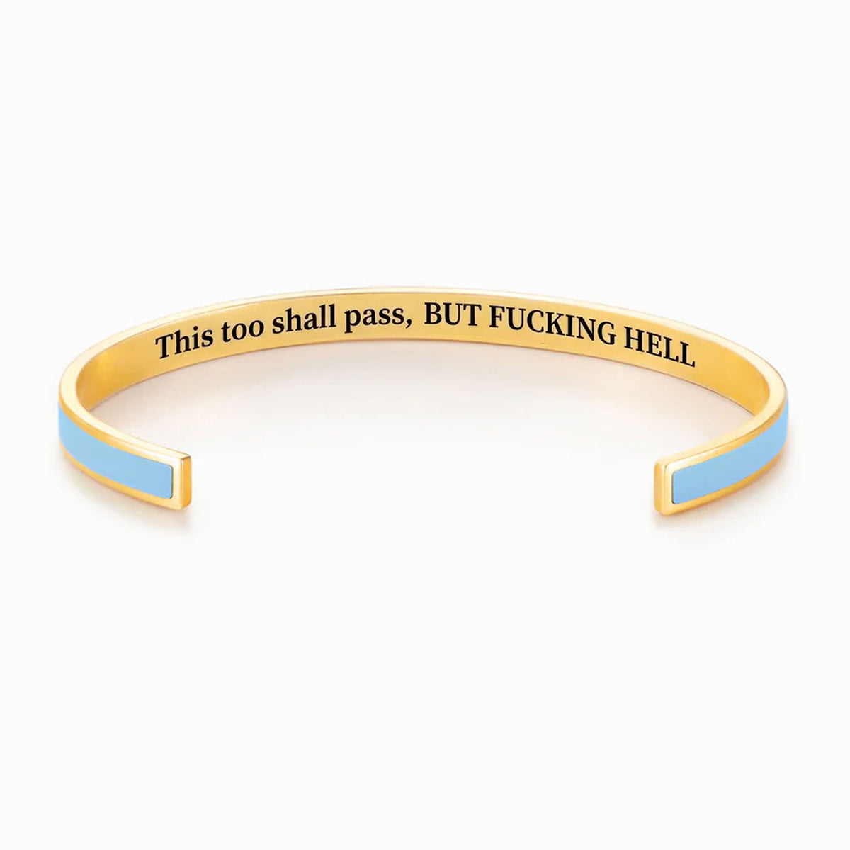 This Too Shall Pass Color Cuff Bracelet