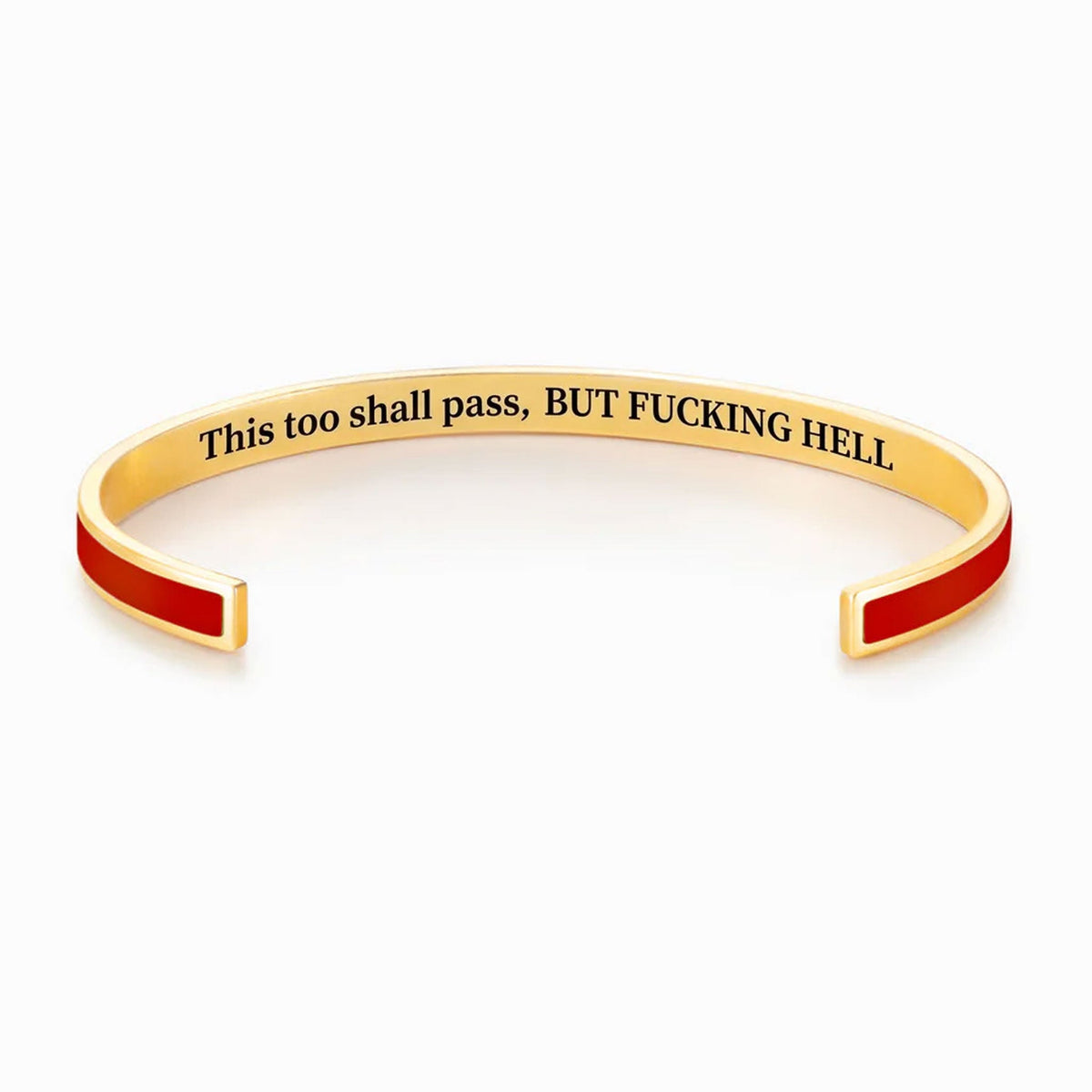 This Too Shall Pass Color Cuff Bracelet