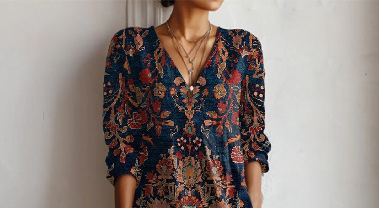 Alessia™ | Relaxed Linen-Look Pocket Dress