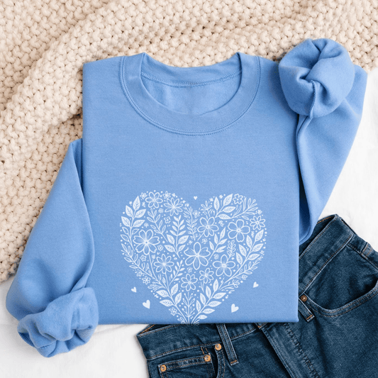 Spring Flower Cornflower Blue Sweatshirt